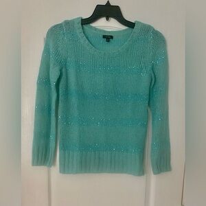 Apt. 9 Women's Teal Crew Neck Sweater